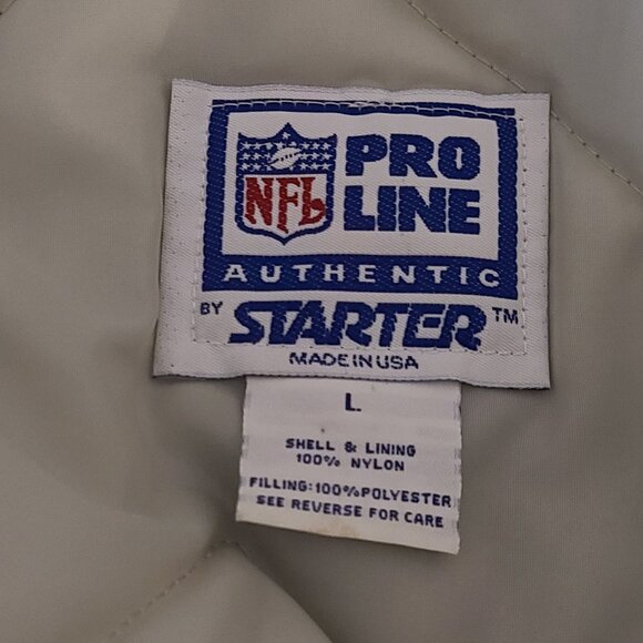 Vintage Seattle Seahawks Starter Pro Line Men’s Full Snap Bomber Jacket Size L - Picture 9 of 16